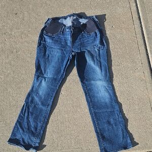 Old Navy Maternity Boot-Cut Jeans - Blue